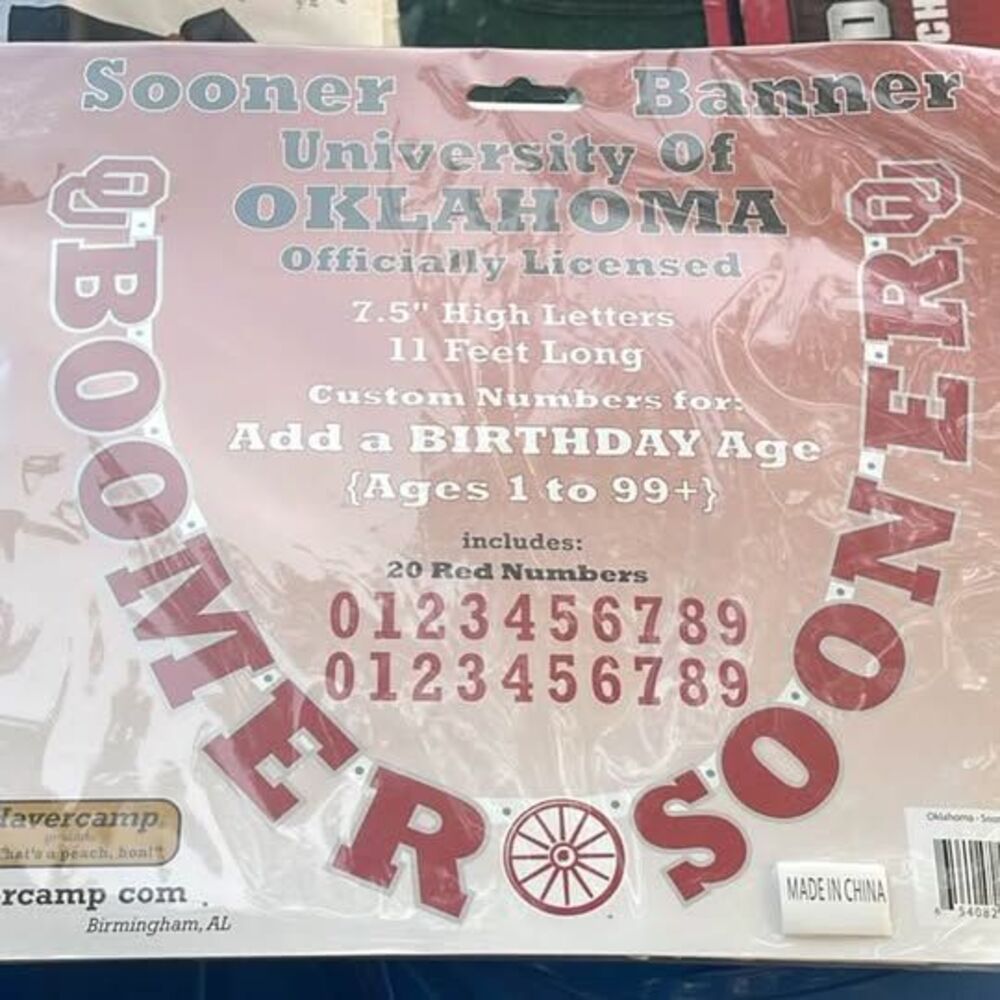 Havercamp University of Oklahoma Boomer Sooner Banner
